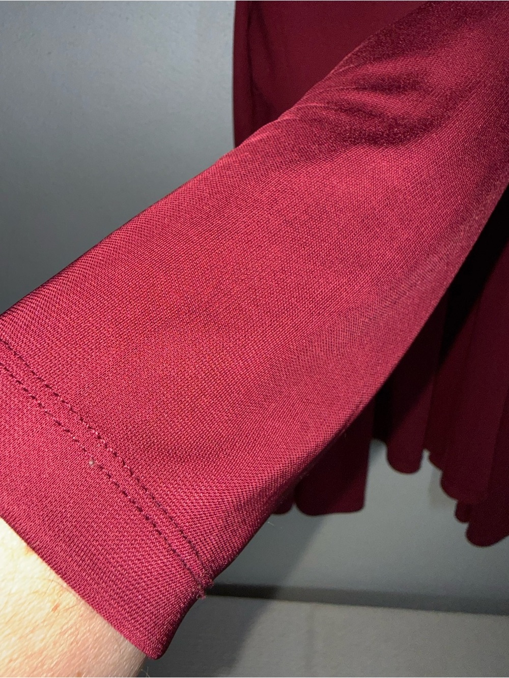 Susan Graver Deep Raspberry Open Cardigan - Picture 5 of 5